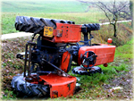 Trattore rovesciato